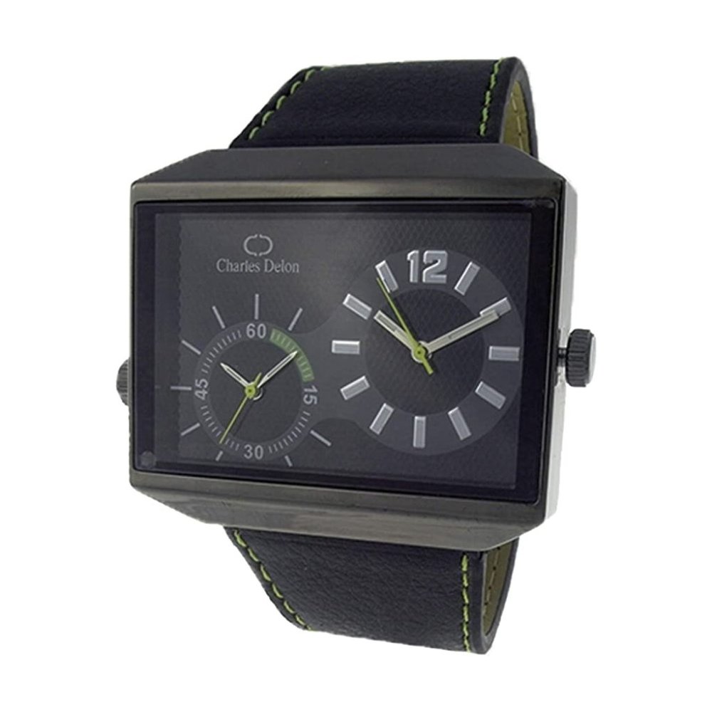 Charles Delon Casual Style Black/Silver Watch